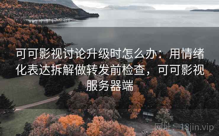 可可影视讨论升级时怎么办：用情绪化表达拆解做转发前检查，可可影视服务器端