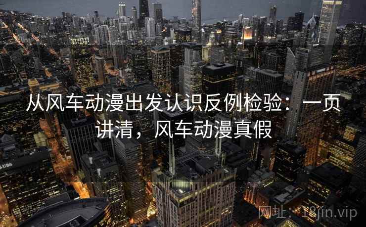 从风车动漫出发认识反例检验：一页讲清，风车动漫真假
