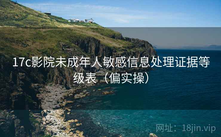 17c影院未成年人敏感信息处理证据等级表（偏实操）