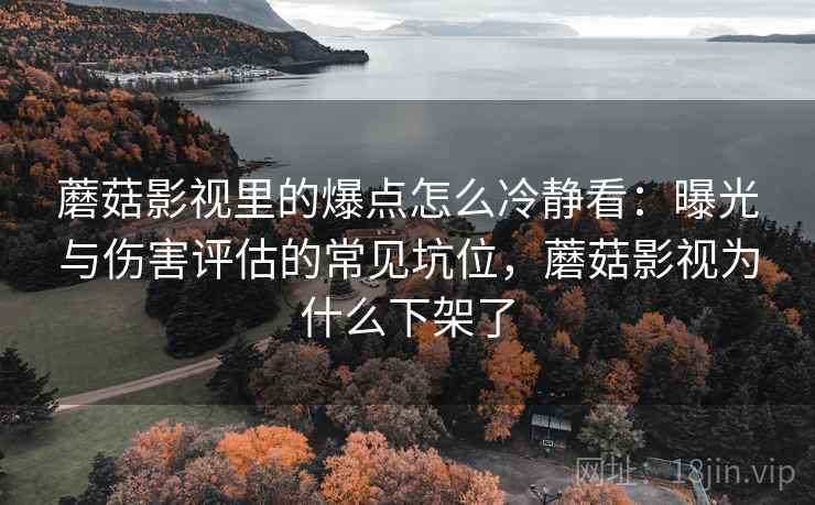 蘑菇影视里的爆点怎么冷静看：曝光与伤害评估的常见坑位，蘑菇影视为什么下架了